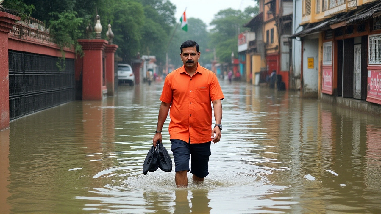 दिल्ली‑NCR में महा अष्टमी पर भारी बारिश, IMD ने ऑरेंज अलर्ट जारी