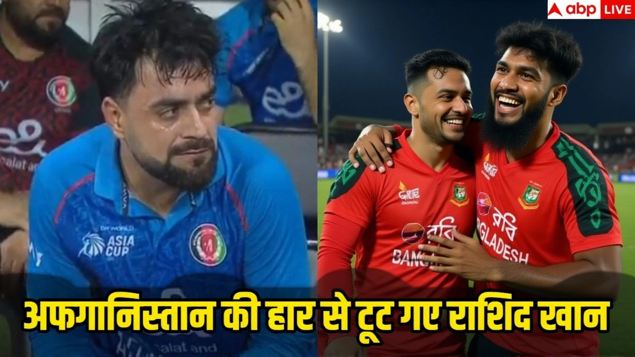 राशिद ख़ान की आँसू, उम्पायर से झगड़ा: अफ़ग़ानिस्तान बनाम बांग्लादेश एशिया कप 2025